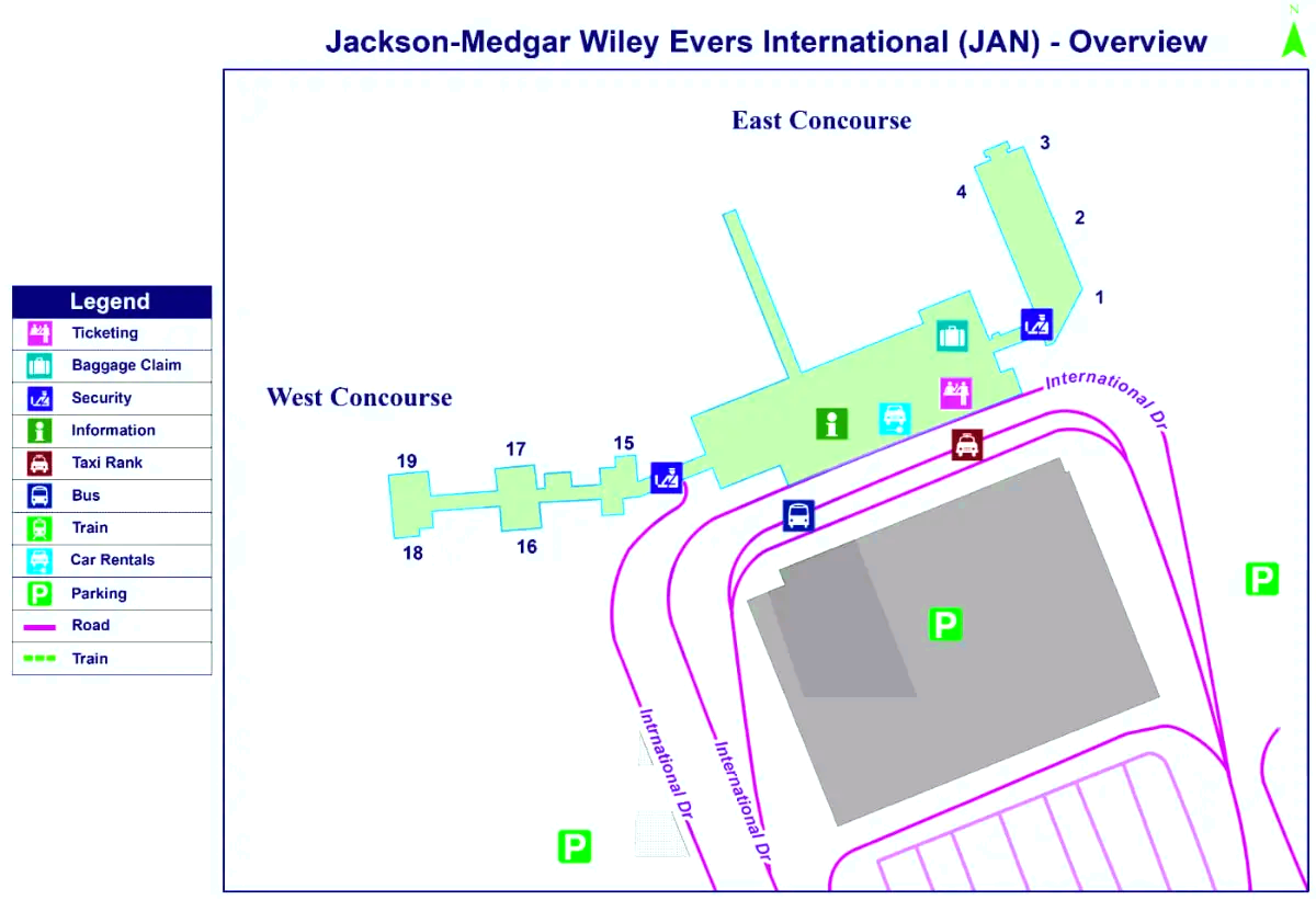 Jackson–Medgar Wiley Evers nemzetközi repülőtér